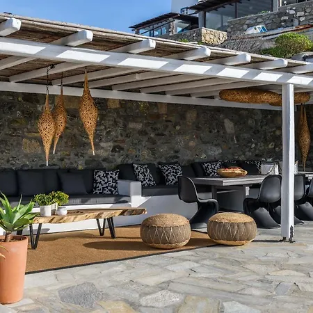Cosset Mykonos With Pool, Sea View & Sunset - By One Ορνός