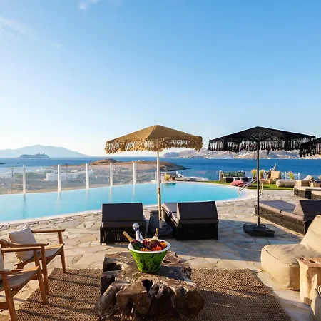Cosset Mykonos With Pool, Sea View & Sunset - By One Ornos (Mykonos)