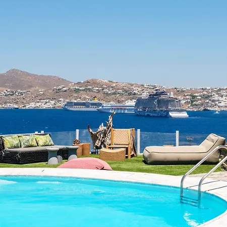 Cosset Mykonos With Pool, Sea View & Sunset - By One Βίλα