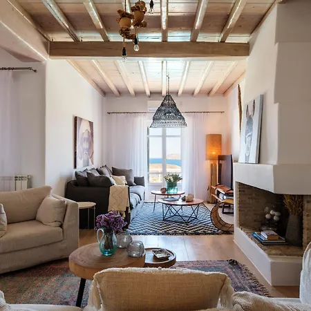 Vila Cosset Bohochic Sea&harbourview And Sunset By One-villas Ornos (Mykonos)