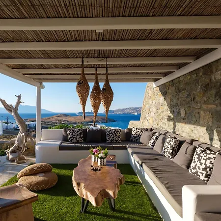 Cosset Bohochic Sea&harbourview And Sunset By One-villas Ornos (Mykonos)