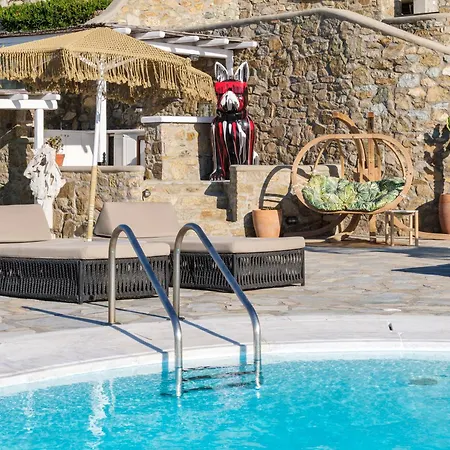 Cosset Mykonos With Pool, Sea View & Sunset - By One Villa Ornósz