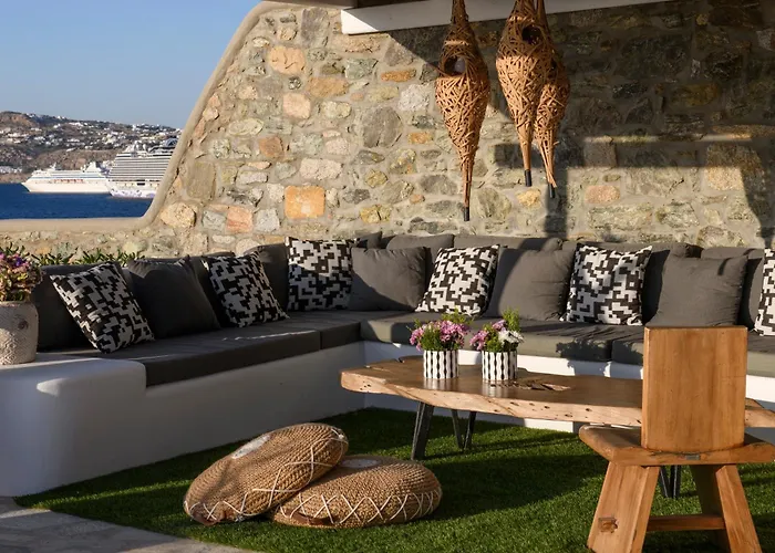 Cosset Bohochic Sea&harbourview And Sunset By One-villas * Ornos (Mykonos)