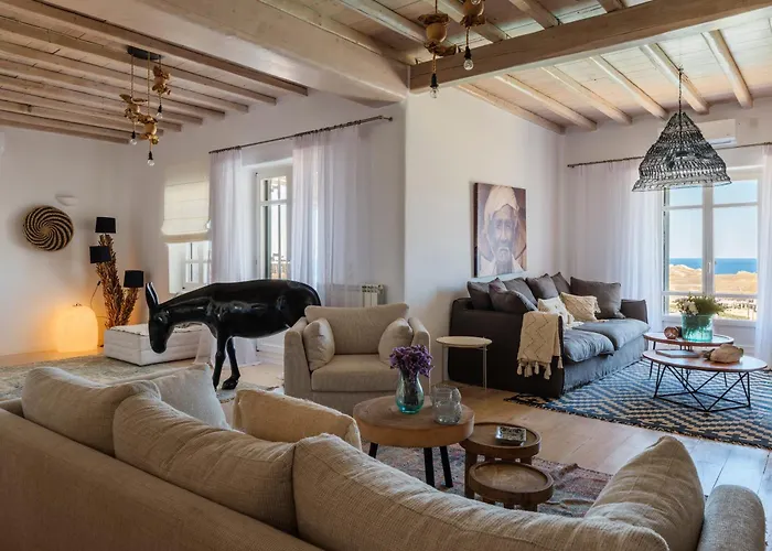 Cosset Bohochic Sea&harbourview And Sunset By One-villas Villa Ornos (Mykonos)