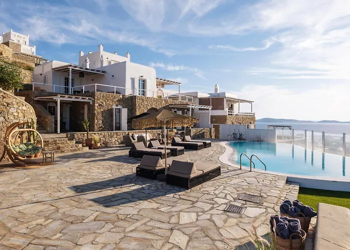 Cosset Bohochic Sea&harbourview And Sunset By One-villas Villa Ornos (Mykonos)