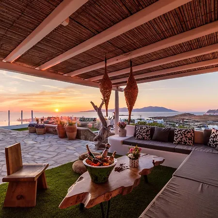 Cosset Mykonos With Pool, Sea View & Sunset - By One * Ornos (Mykonos)