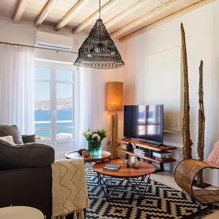 Cosset Mykonos With Pool, Sea View & Sunset - By One Villa Ornos (Mykonos)